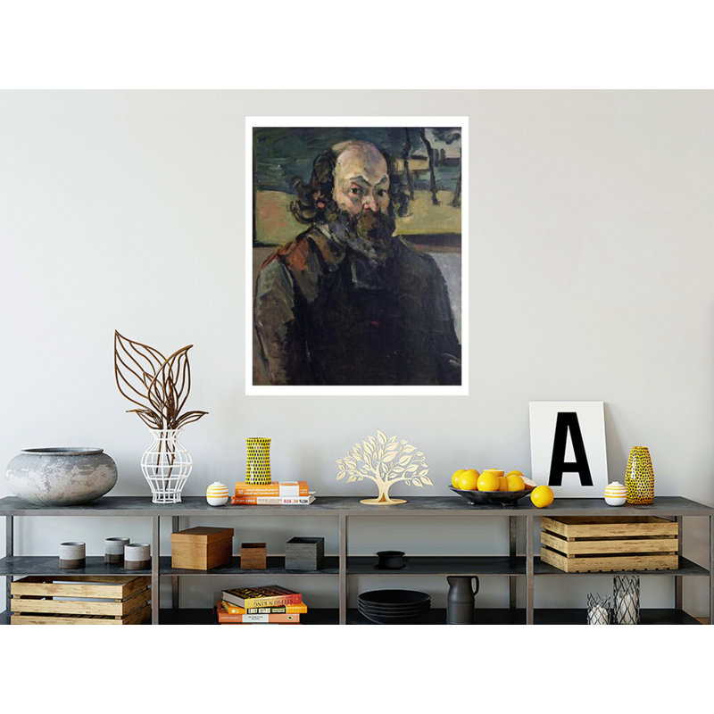 Autoportrait Paul Cézanne, estampe numérique, H 40 po x l 32 po