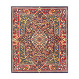 Walace Southwestern Area Rug in Navy Blue