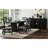 Mashad Rectangular Dining Table in Black with Grain