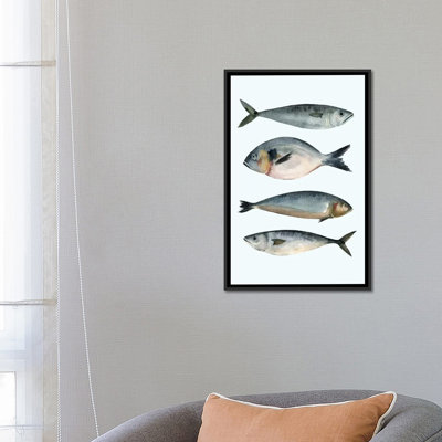 Quatre poissons II, reproduction sur toile tendue