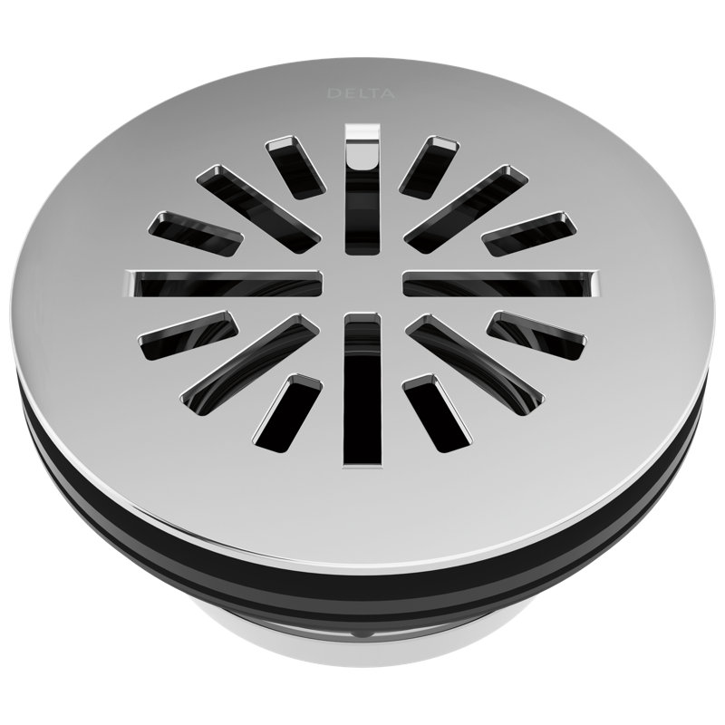 Grid Shower Drain, Chrome