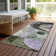 Machine Washable Indoor/Outdoor Segin ACN1117 Olive Rug