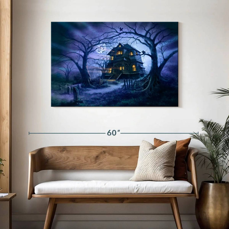 Kelan Haunted House II, 30" H x 45" W