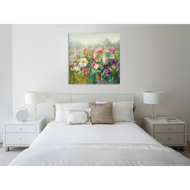 "Mountain Meadows", toile tendue par Danhui Nai, H 12 po x l 12 po x P 1,5 po