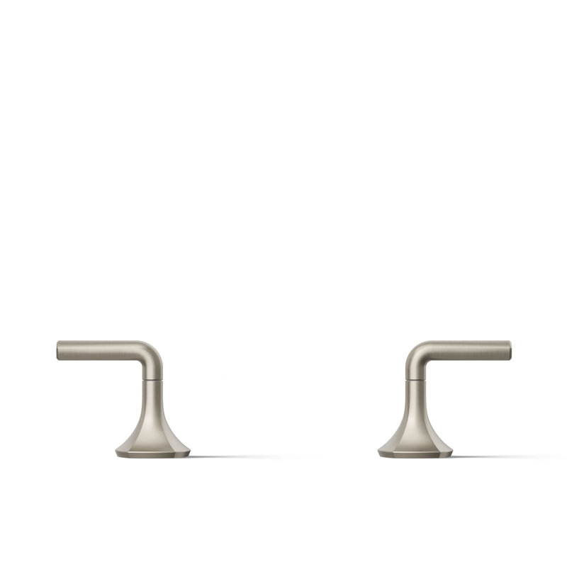 Occasion Lever Bathroom Sink Faucet Handles, 3.56" H x 16" W, Brushed Nickel
