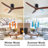 52" 3-Blades Flush Mount Wood Ceiling Fan without Light-1421584463-1421584459