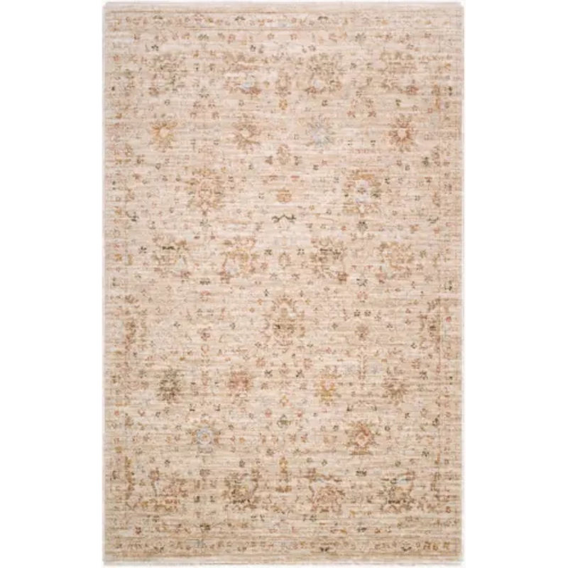 Tapis tissé à la machine Autumn, Tan/Light Brown/Ivory/Olive/Brown, Rectangle 6 pi 7 po x 9 pi 6 po