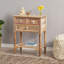 Console en bois avec 3 tiroirs
