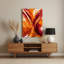 Abstrait aquarelle 54, art mural en métal brun-469604708