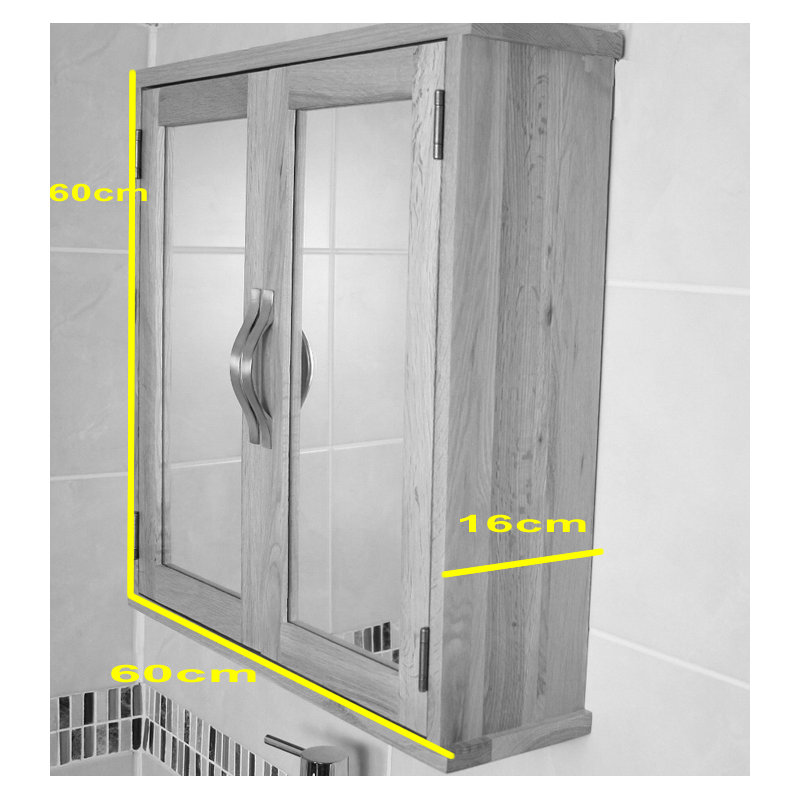 Kelli Solid Wood Surface Mount Mirror Cabinet