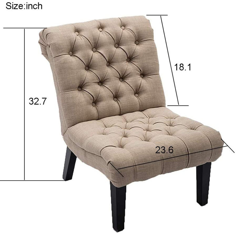 Whelan Upholstered Side Chair, Khaki