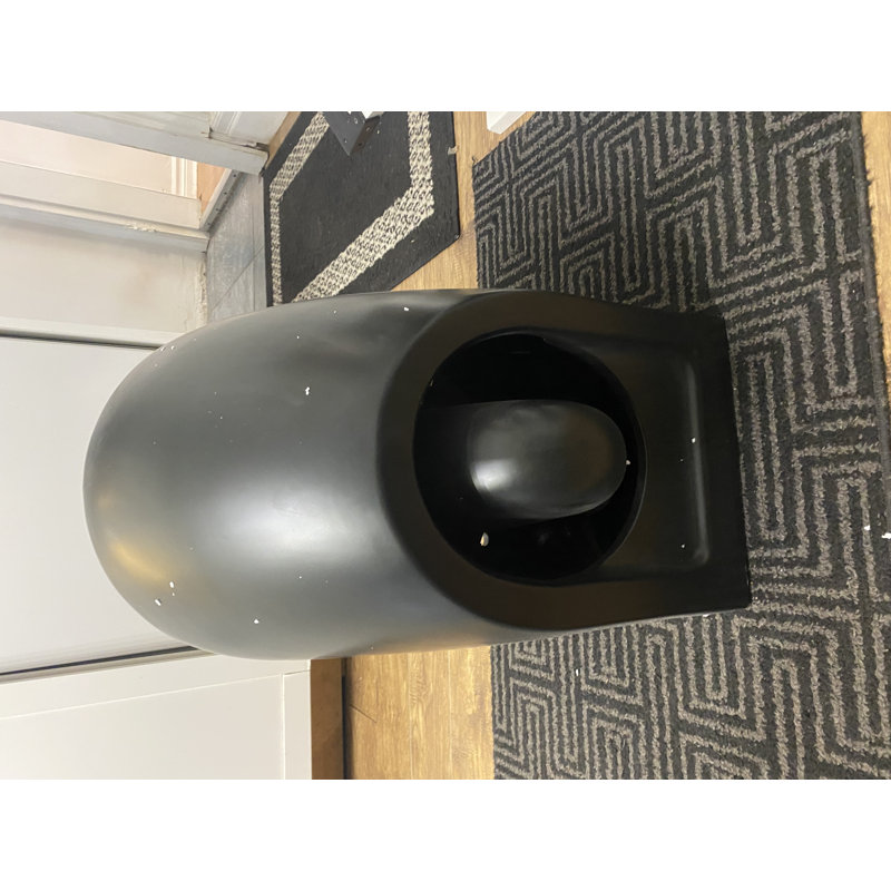 Cuvette de toilette murale noire matte seulement