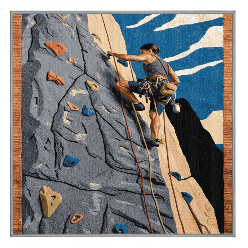  Tapis d'escalade lavable, Carré 4 pi x 4 pi