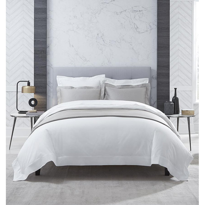 Sereno Percale Fitted Sheet, White, California king Fitted Sheet