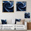 Spiraling Blue Abstract Vortex II - Abstract Spirals, art mural-1955433846-1955433835