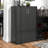 35.5"H 3-Tier Wood Storage Bookcase with Doors-1587901417