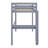 High Loft Bed, Wood Loft Bed With Safety Guardrail, Built-In Desk, Ladder-636454898