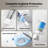 DeerValley Smart Bidet Toilet: Kids Mode, Foam Shield, Built-in Tank & Pump for Low Pressure, 17.5" ADA Height and LED Display in White