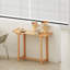 40" Bamboo Console Table, Modern Entryway Table, Narrow Side Table Behind Sofa