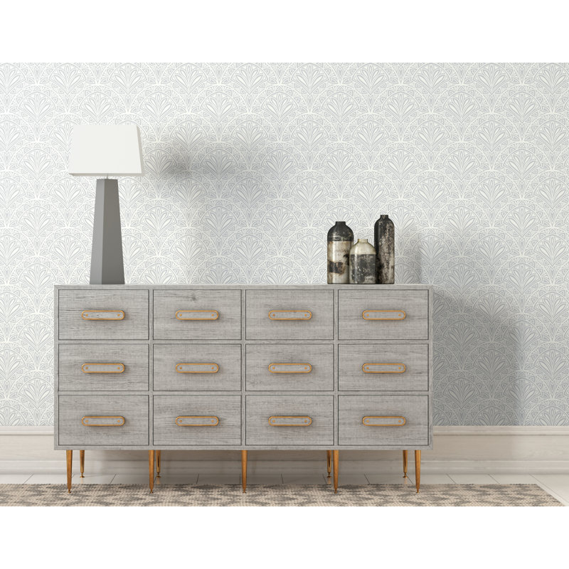 Lersch 10m x 50cm Matte Wallpaper Roll, Grey 