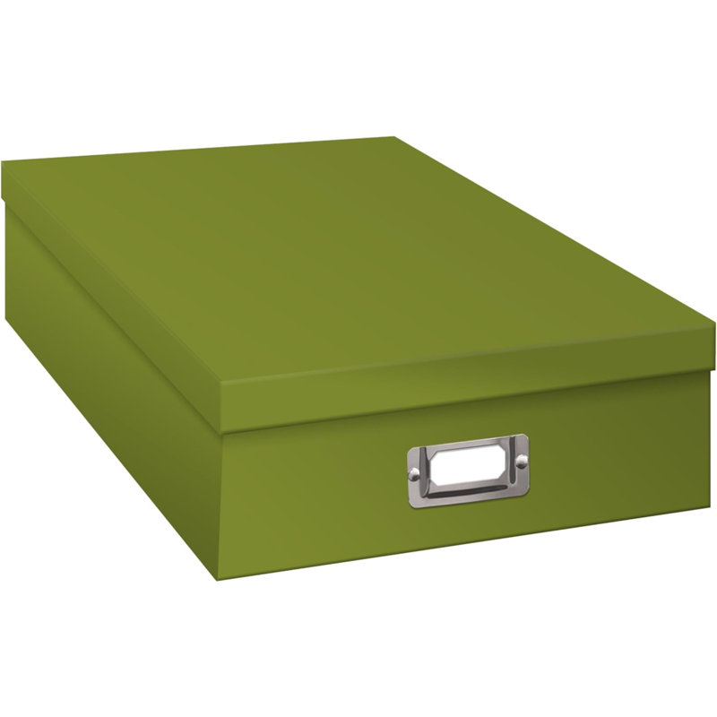 Boîte de rangement Bright, Vert printemps, H 3,75 po x l 13 po x P 14,75 po