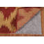Tapis doré et rouge Gabbeh 5 x 8