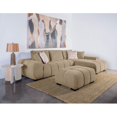 Canapé modulaire avec repose-pieds Henline