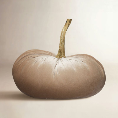 Velvet Pumpkin Holiday Accent