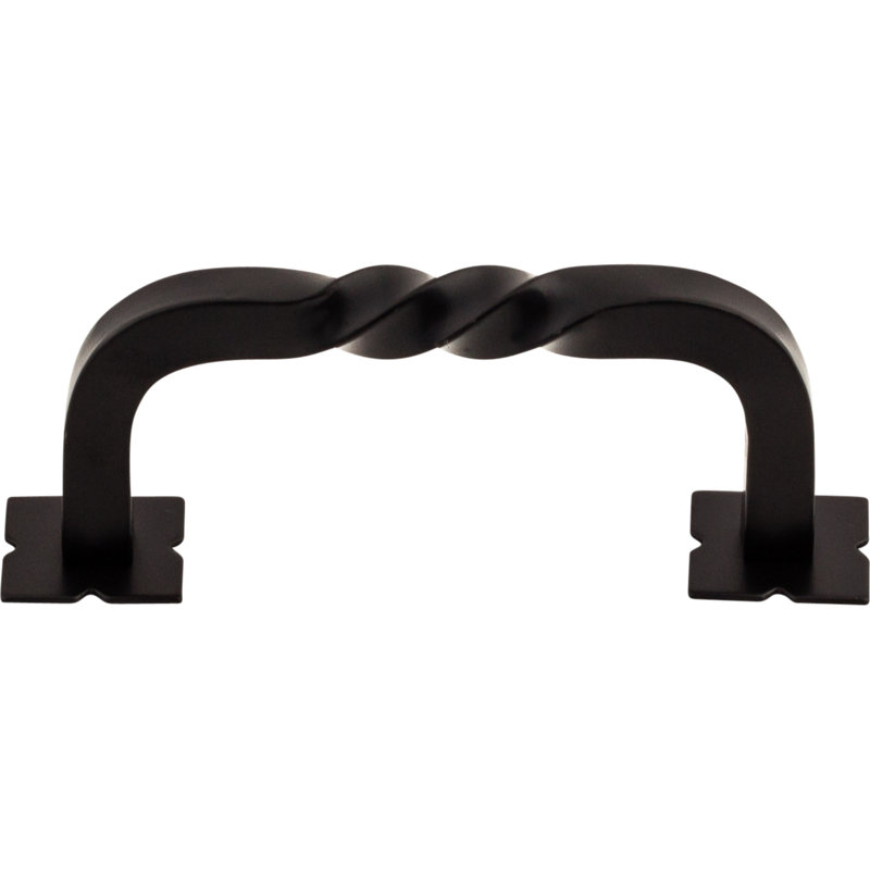 Twist 7" Center to Center Bar pull, Patina Black, 3" Center to Center