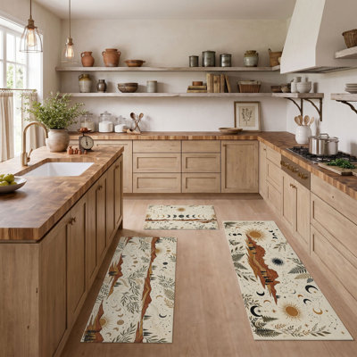 Nature Art Non-Slip Washable Kitchen Mats