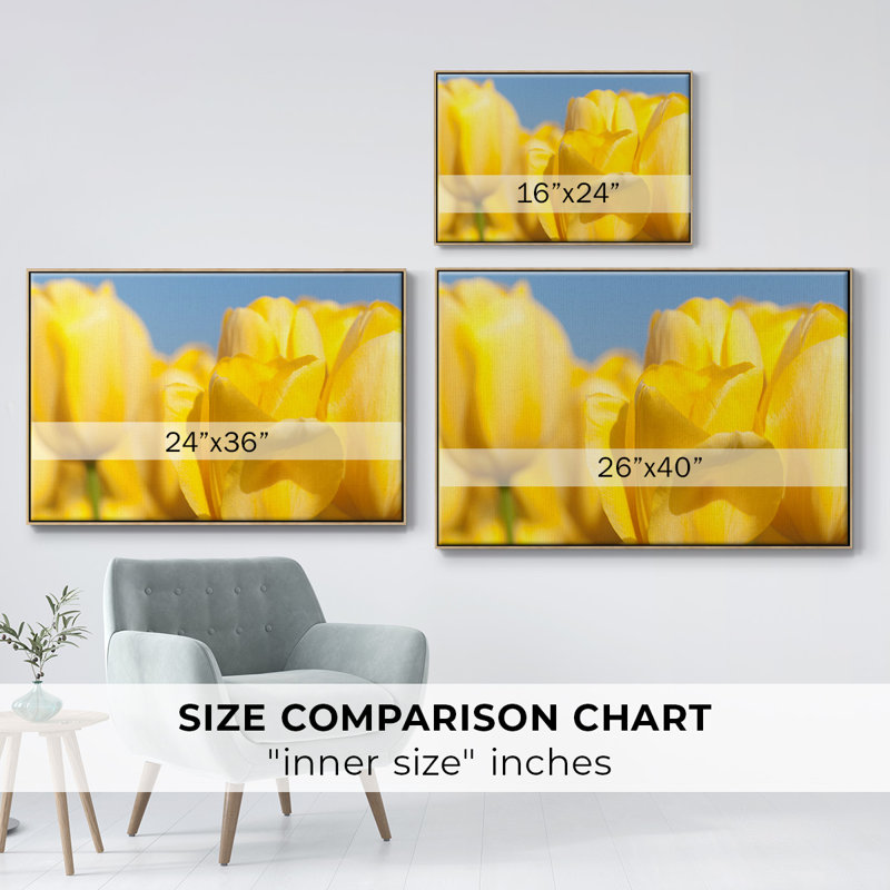 Sunshine Yellow I, reproduction d'art sur toile, Naturel, H 27 po x l 41 po x P 2 po