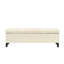 Bouton, couture de diamant, beige, rangement, design contemporain, fermeture à couvercle souple, pieds amovibles, rangement, sièges dans le vestibule, assemblage inclus, surpiqûres, coussins et couvertures nécessaires-130722673