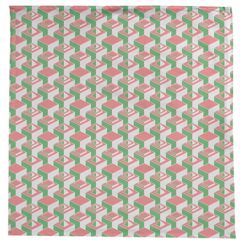 Nappe de gratte-ciels classiques, Rouge/vert