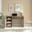 Bureau à domicile Bureau en noisette à une armoire et trois tablettes