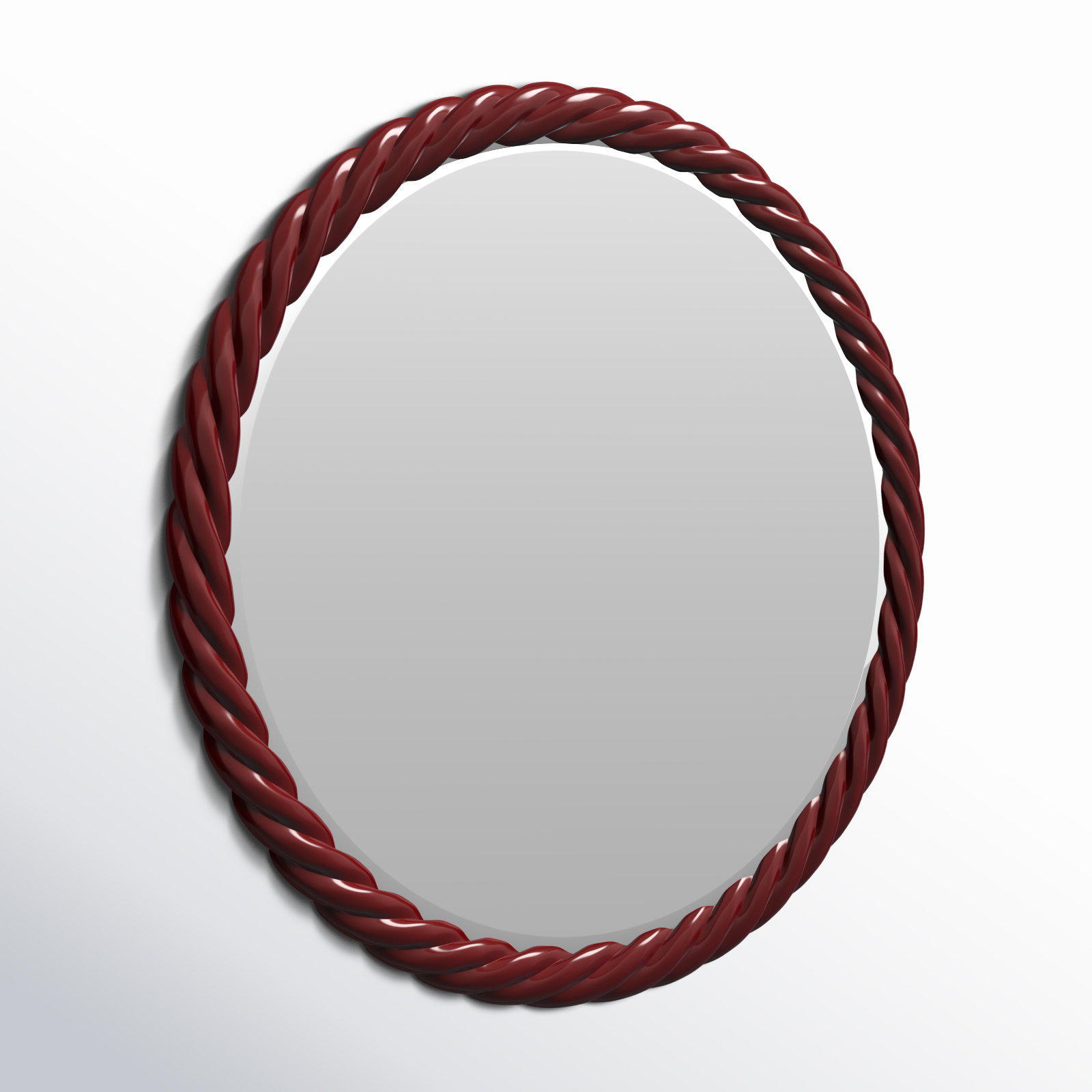 Mara 30" Accent Mirror, Burgundy