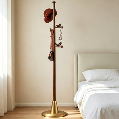 Ash Wood Entryway Coat Rack