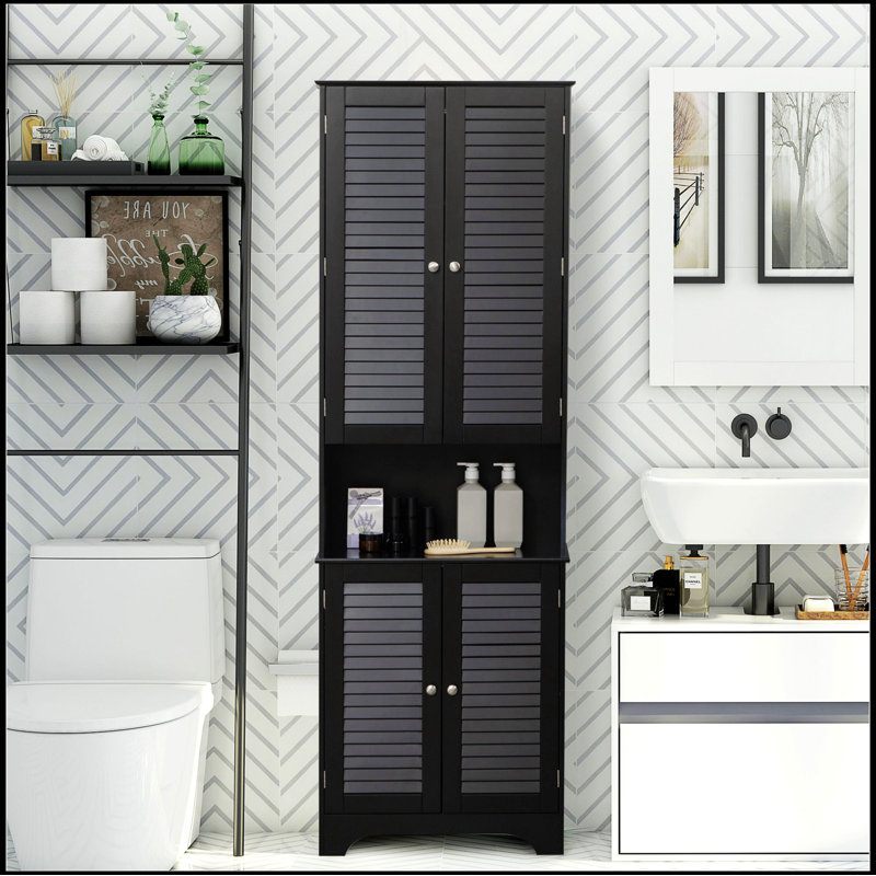 Armoire à linge sur pied Reshana