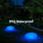 16 Colors Glow Cobblestone Shape Lamp， Solar Powered Integrated Led Color Changing Outdoor Light，