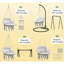 Chaise suspendue, balancelle hamac