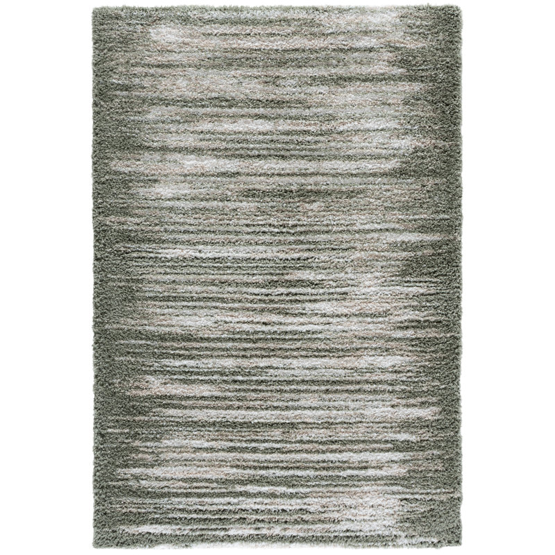 Tapis à performance abstraite à poils longs Atlantis 104, Rectangle de 9 pi x 12 pi