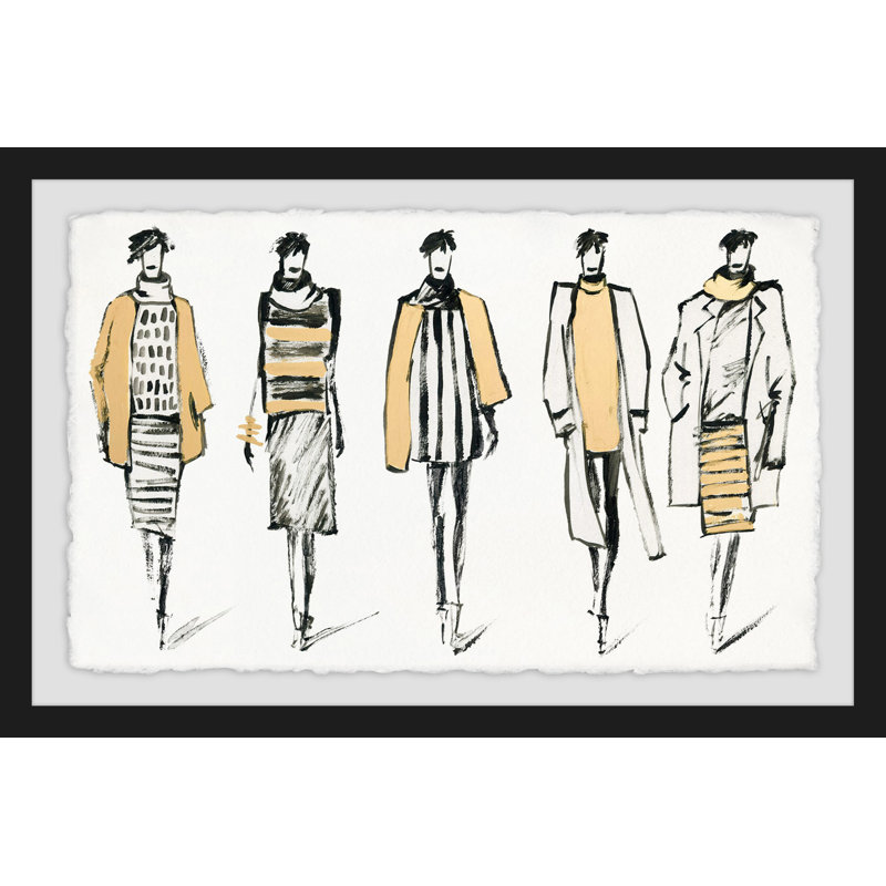 Winter Fashion - Single Picture Frame Painting, 61 cm H x 91 cm W x 3 cm D