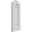 Peaked Top Surface Mount Signature Urethane Functional Gable Vent 4/12 Pitch, Primed Tan-122103335-122120946