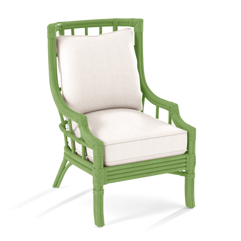 Seville Armchair, White Sugar Performance; 0863-91, Coffee
