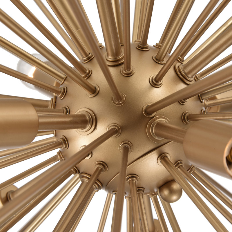 Brynhildur 12 - Light 29" Shiny Bronze Sputnik Sphere Chandelier