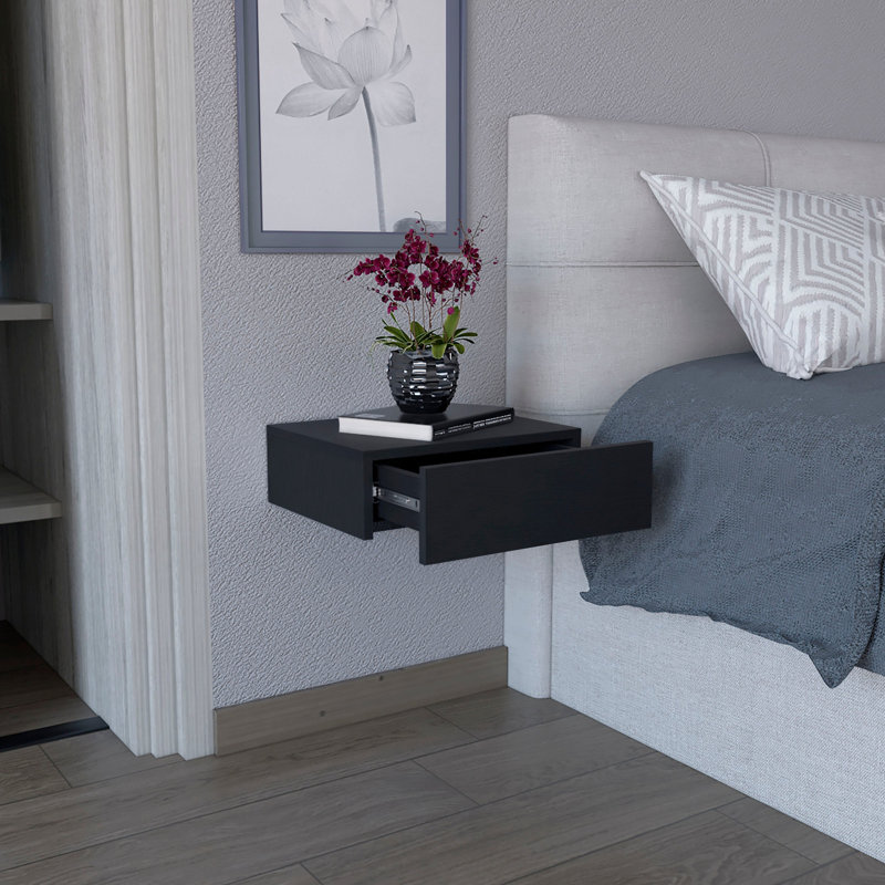 Table de chevet de style contemporain, Noir