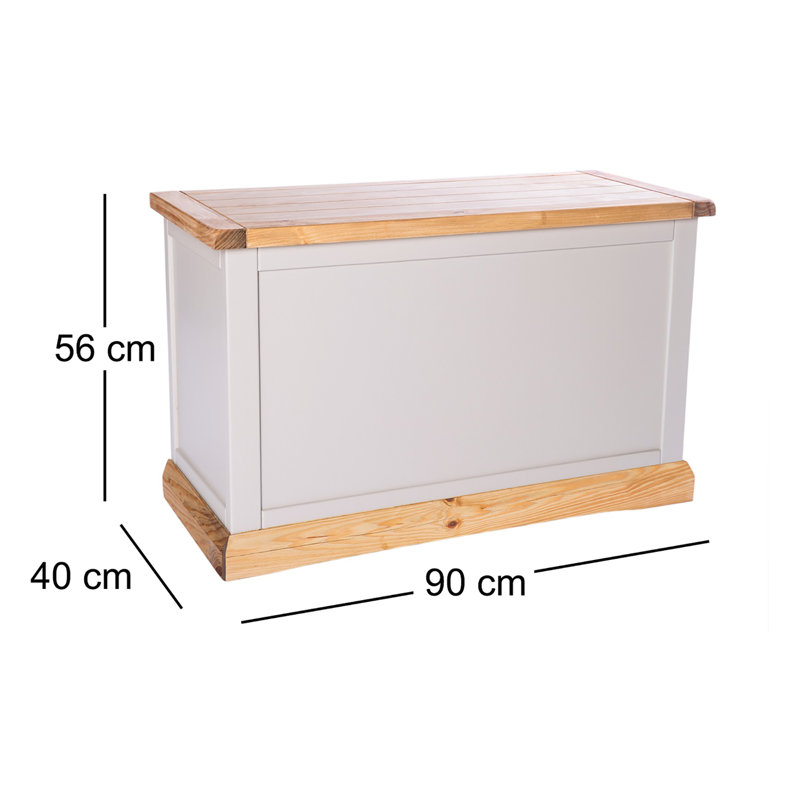 Richford Blanket Chest, Grey/Wood