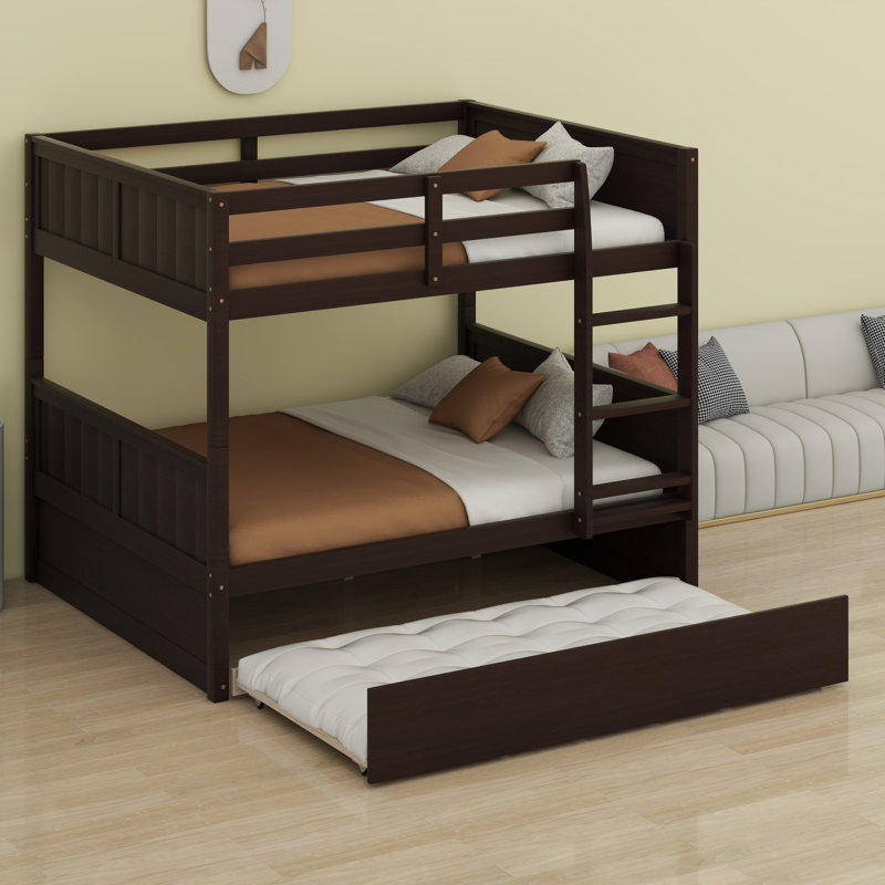 Bunk Bed With Trundle, Espresso