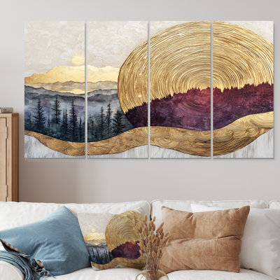 Morandiere II - Vineyard Wall Art - Traditional Wall Art Canvas 4 Piece