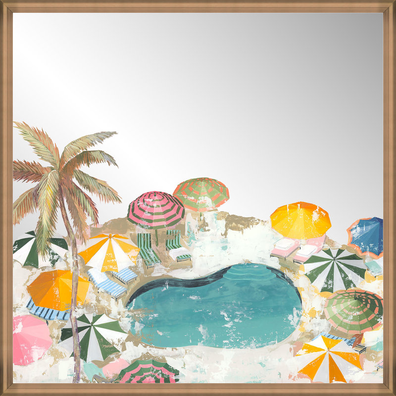 Bubblegum Beach I Print by Bella Lane, 48" H x 48" W