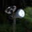 Black Abs Low Voltage Solar Powered Integrated LED Metal Spotlight